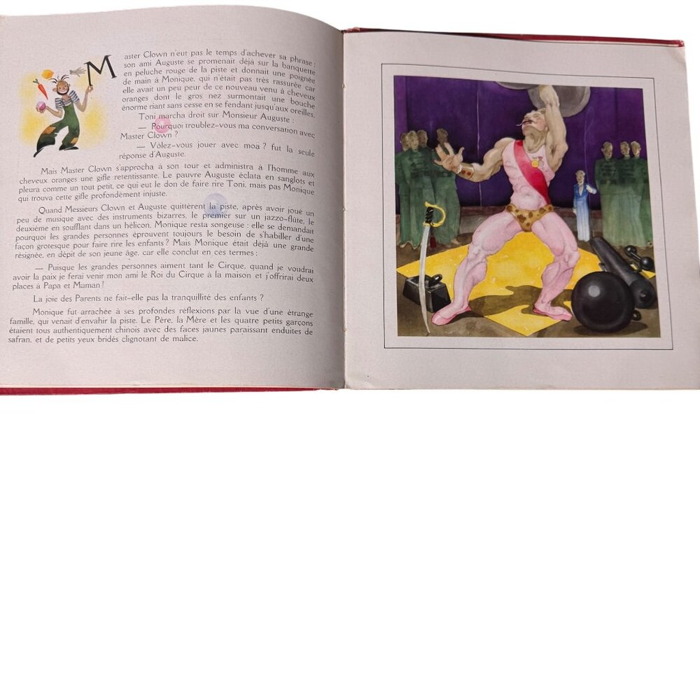 Guy Des Cars Toni Roi Du Cirque FRENCH France 1944 Illustrated Childrens Book HC - Picture 12 of 16